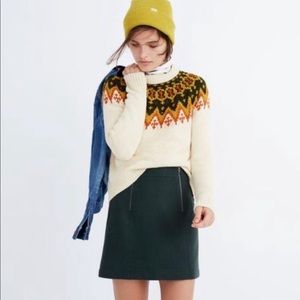 Madewell Wool blend mini skirt size 8